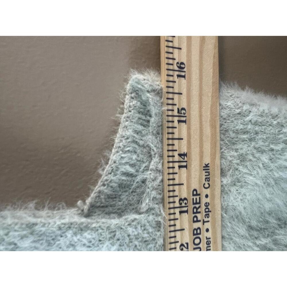 Women's Fuzzy Knit Tank Top - Light Mint - Picture 6 of 7